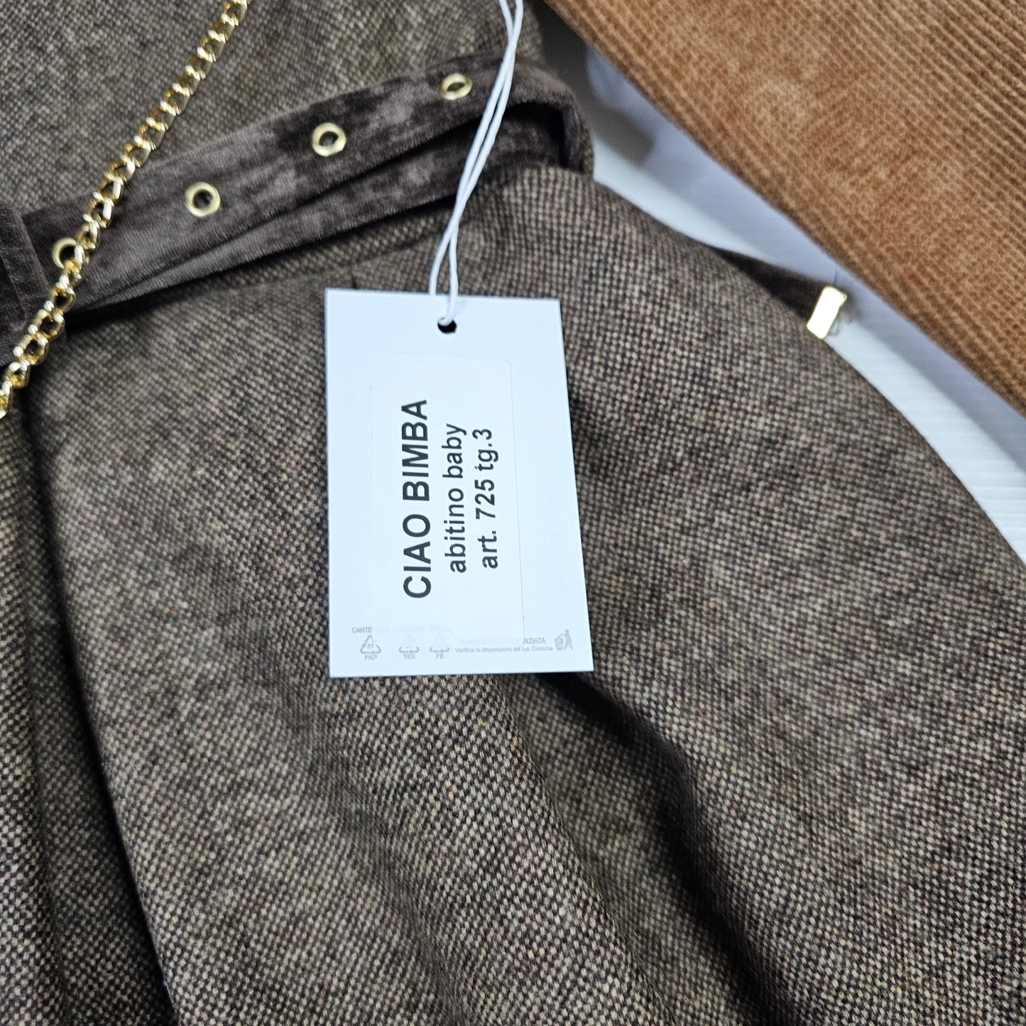 Abito Ciao Bimba 725  con borsetta