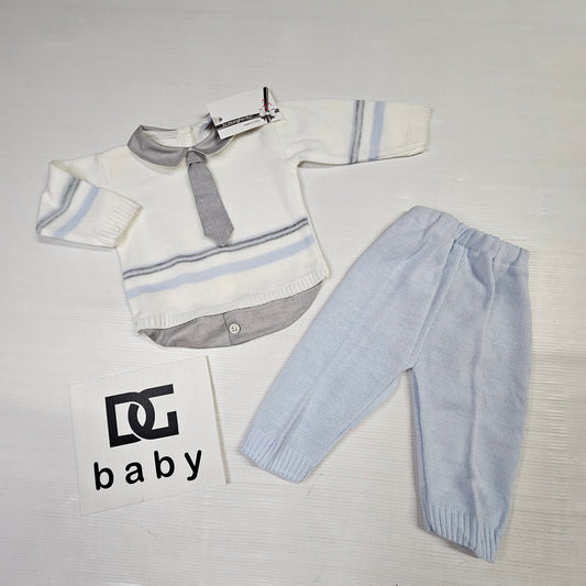 👔 Completo neonato elegante 2 pezzi – Art. 41467 💙
