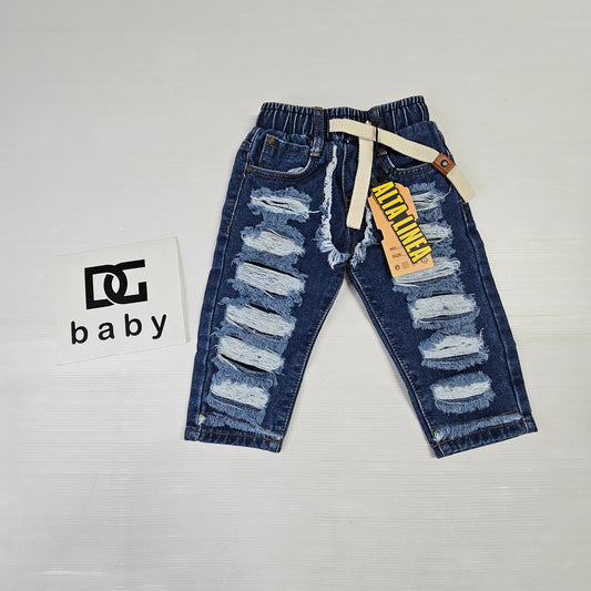 jeans neonato ALTA LINEA STRAPPI