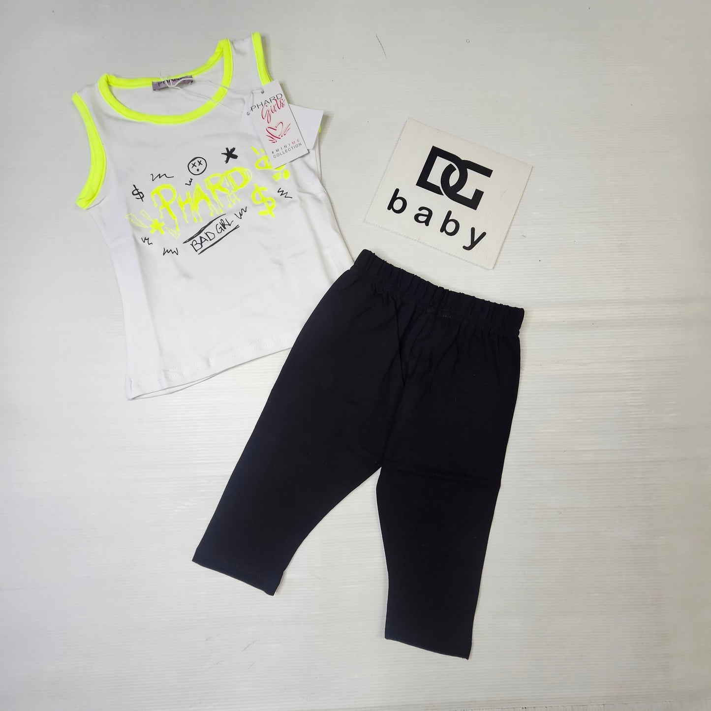 Completo Bambina PHARD Girl Canotta e Leggings Capri