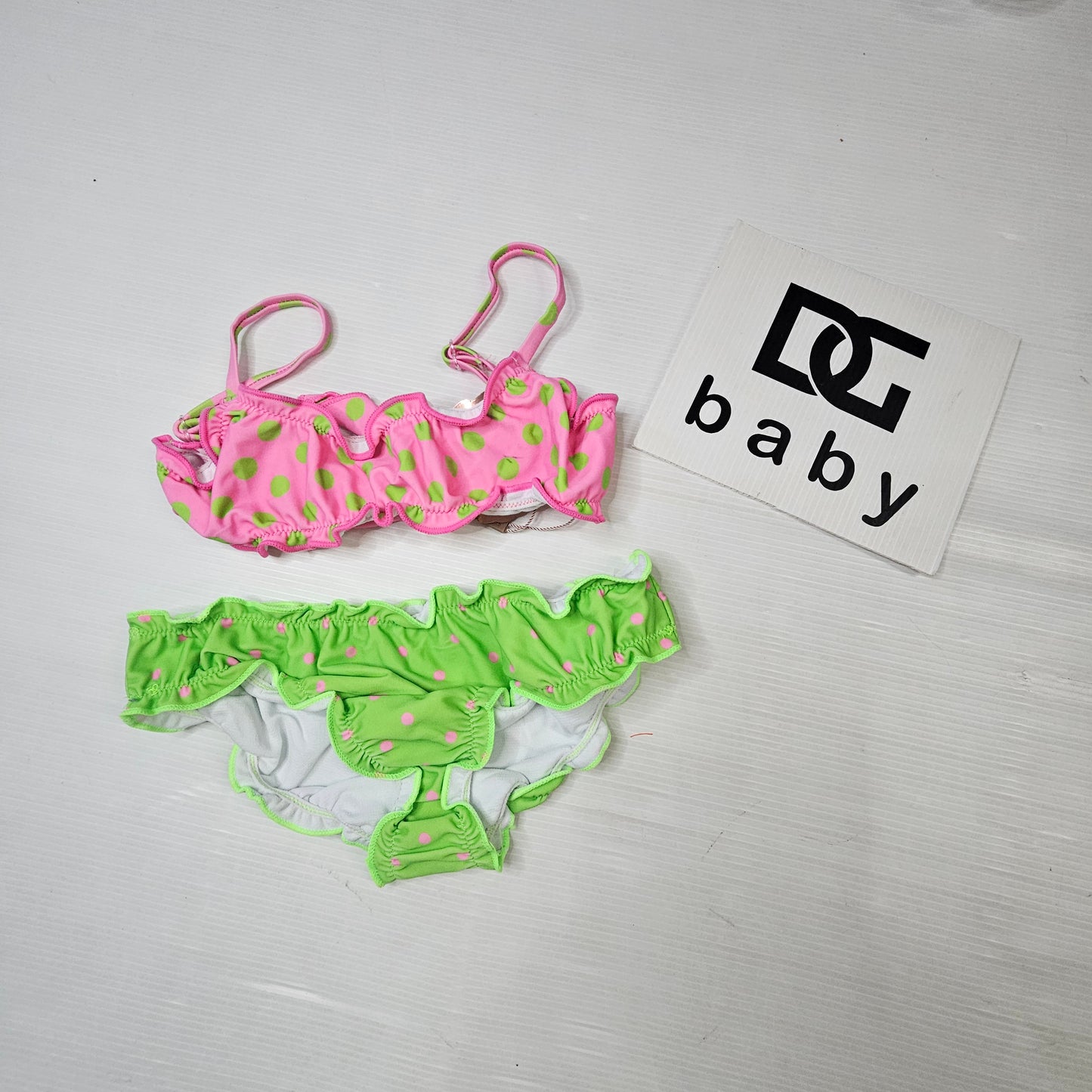Costume Bikini Bambina Pois Volant