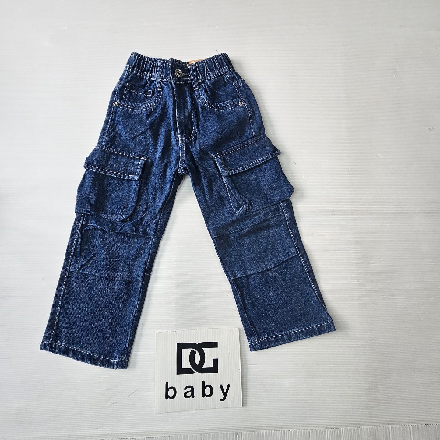 Jeans Cargo Bambino con Maxi Tasche