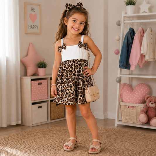Vestitino Bambina Maculato Chic