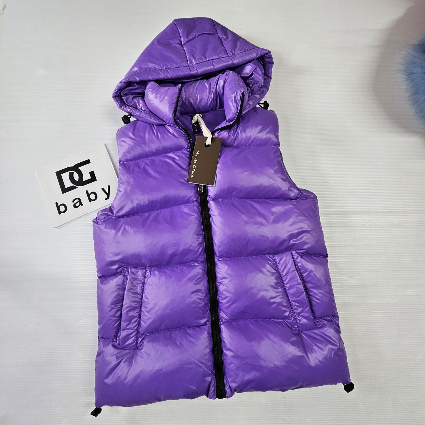 💜 MANILA GRACE  Gilet imbottito Viola Polar