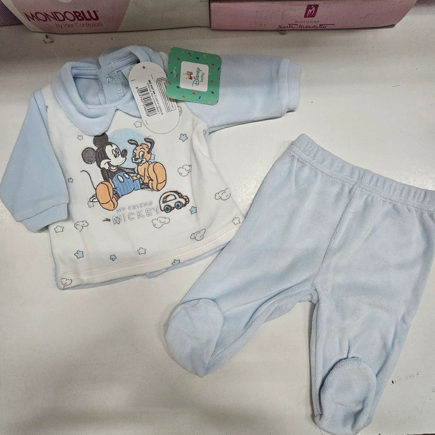 Completo Neonato Disney Mickey in Ciniglia WO4087