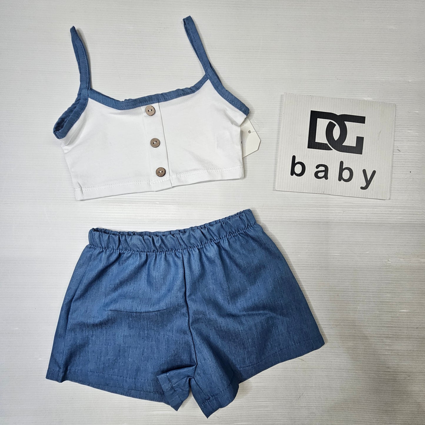 Completo Bambina Aurora Top e Shorts
