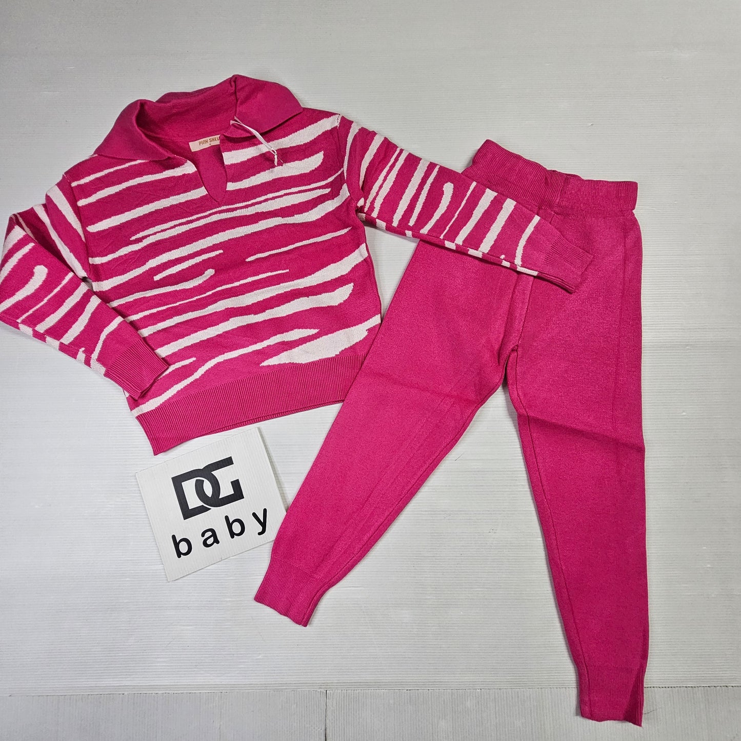 Completo maglia e pantalone “Zebra Chic”