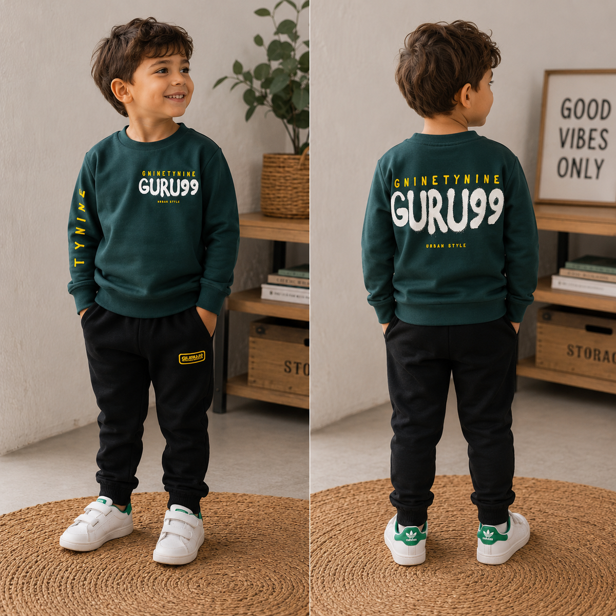 Tuta Bambino felpata Guru 99 Urban 2 Pezzi