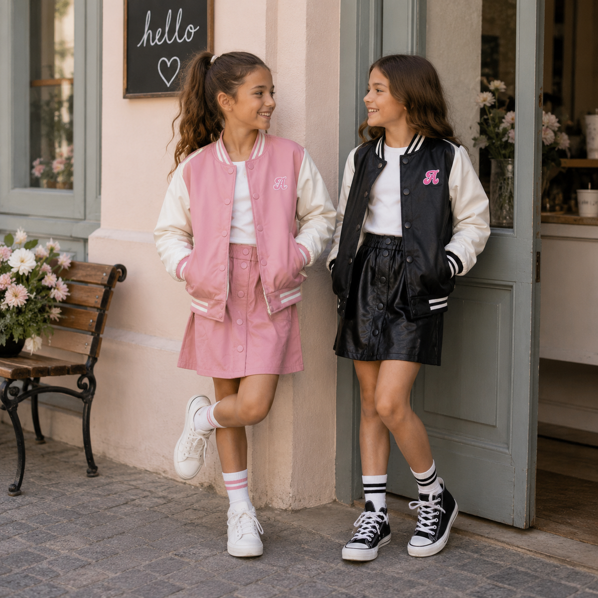 Completo Bambina College A pelle
