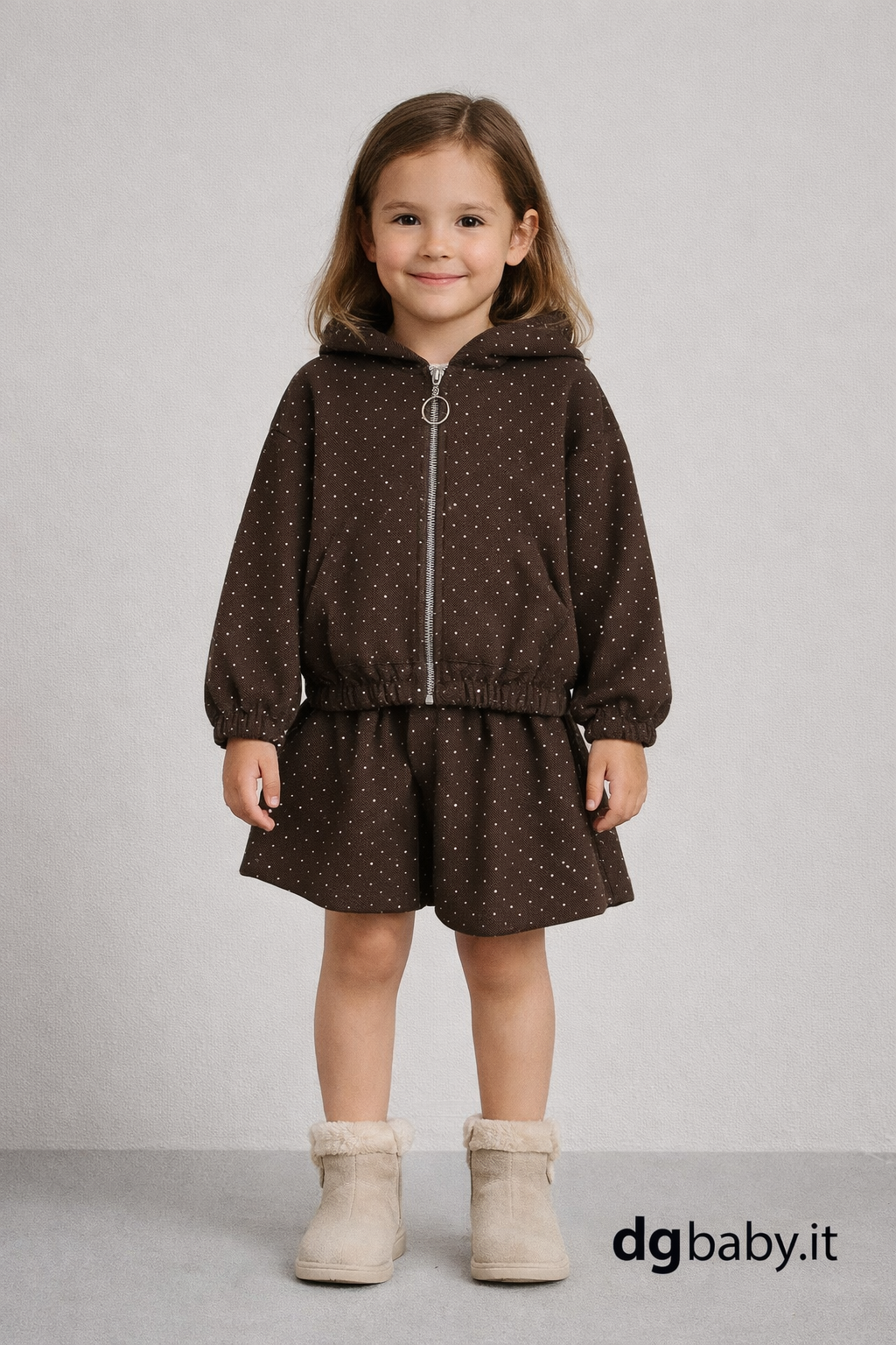 🟤 Completo felpa + hno short “Choco Stars