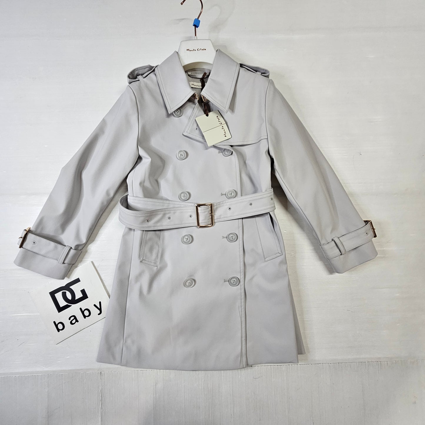 Trench bambina Manila Grace “Classic Chic” con cintura M3249CS26