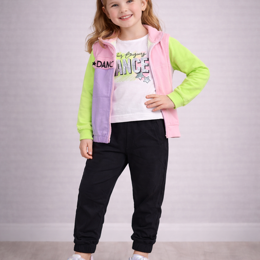 Completo 3 Pezzi Bambina “Dance Vibes” 💜💃