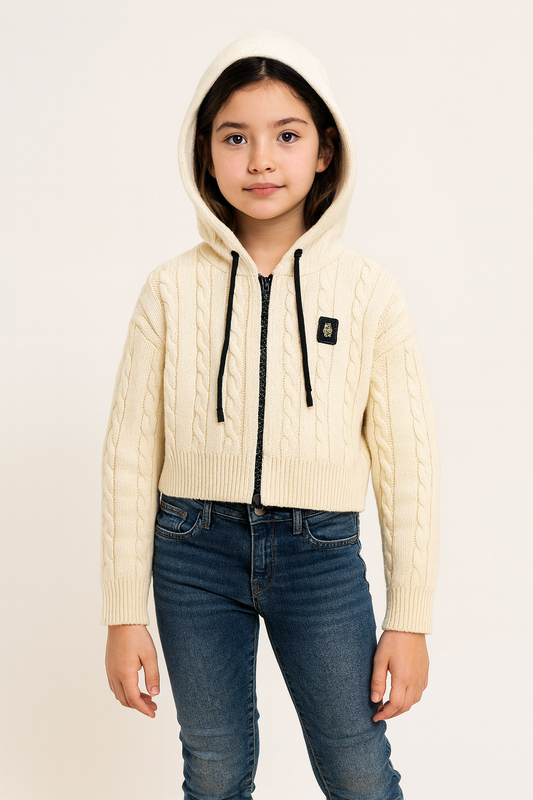 Cardigan Cappuccio Treccia – Refrigiwear RWB658 🤍