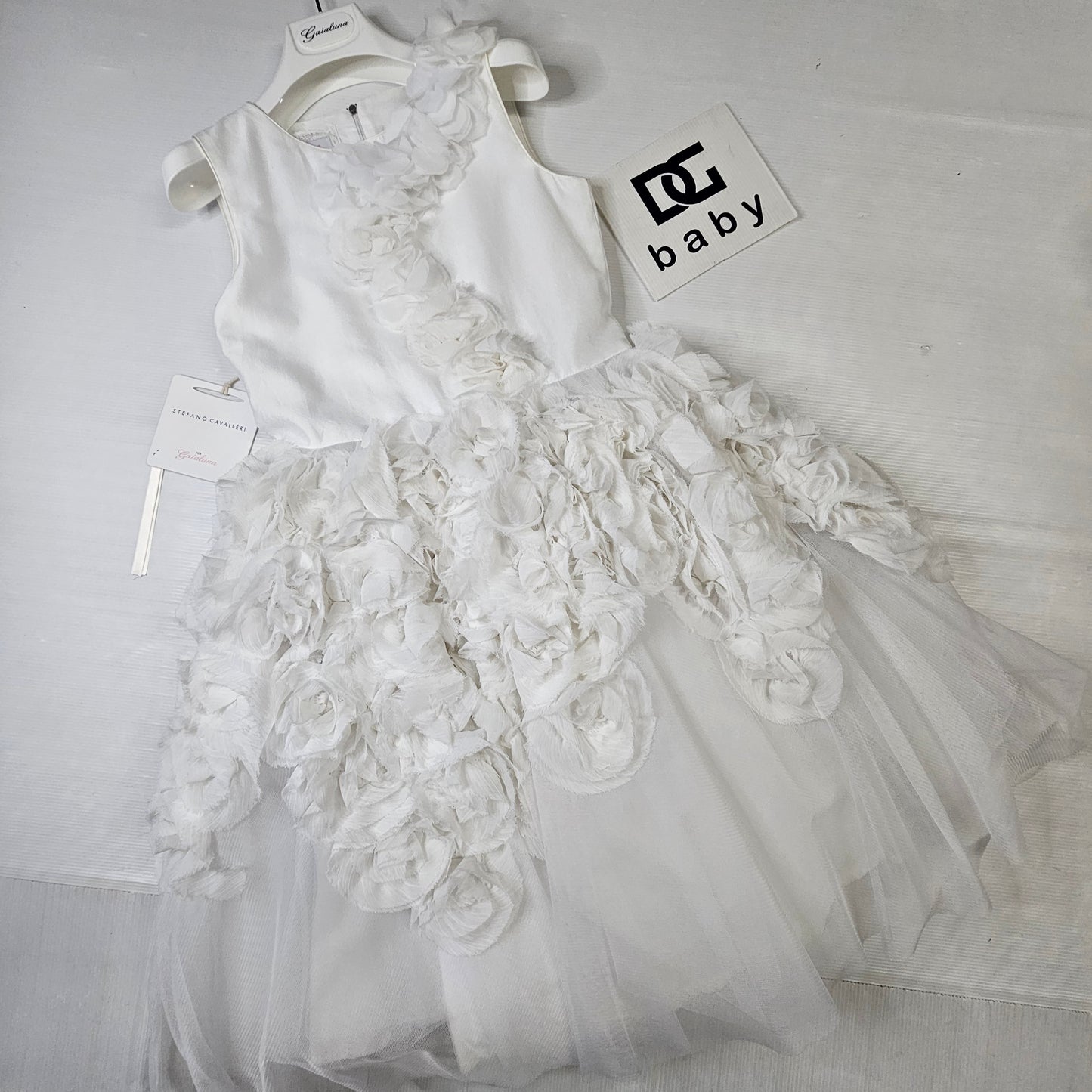 Abito Bambina Stefano Cavalleri con Applicazioni Floreali