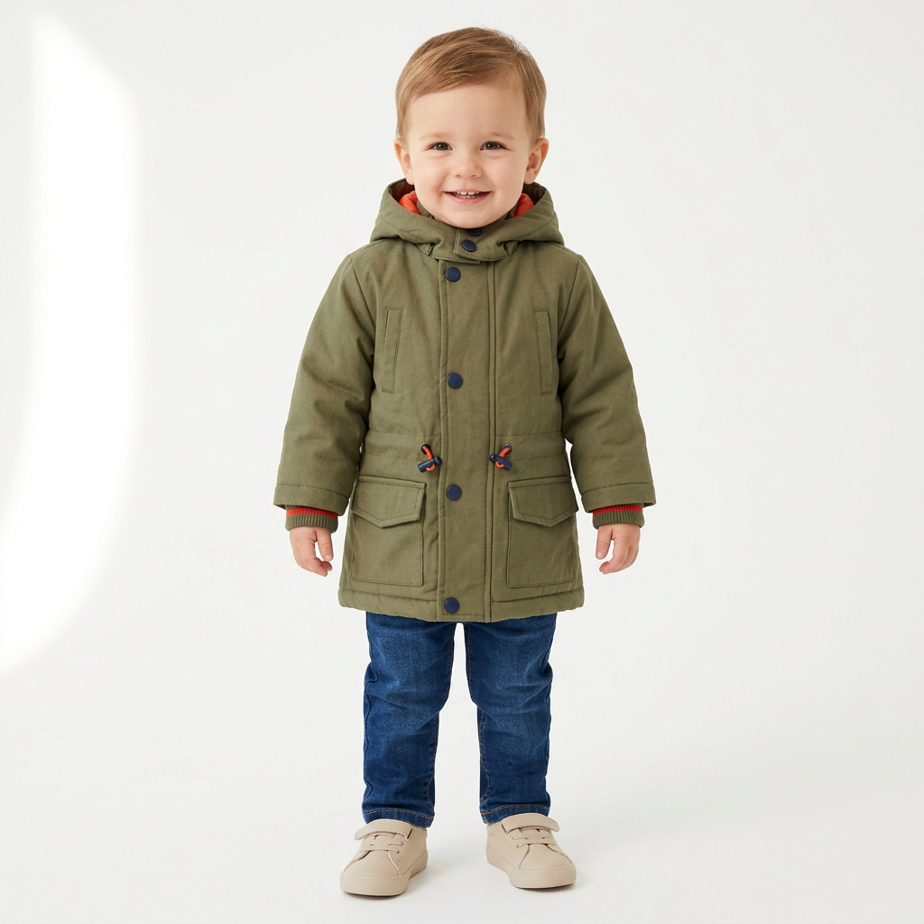Parka bimbo “Piccolo Esploratore” 🧭💚