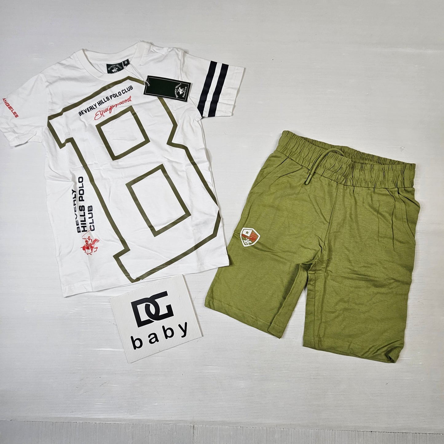 Completo bimbo Beverly Hills Polo Club 76B6K0059T t-shirt + bermuda