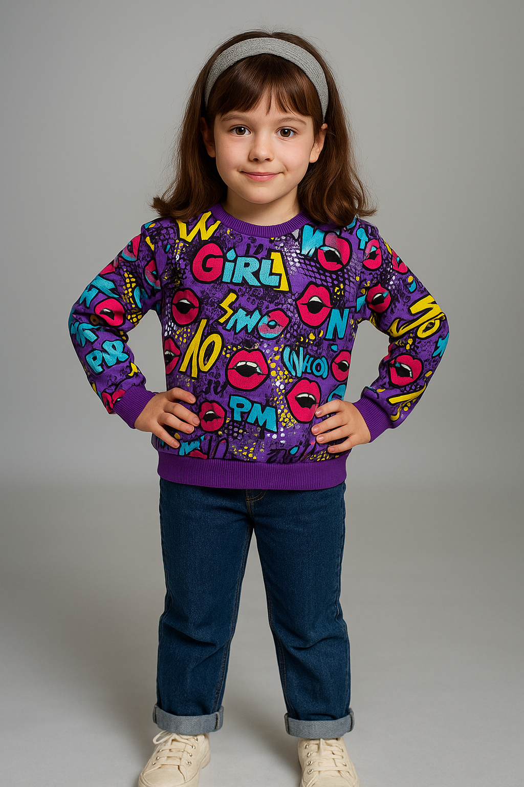 felpa bambina ragazza GIRL POWER