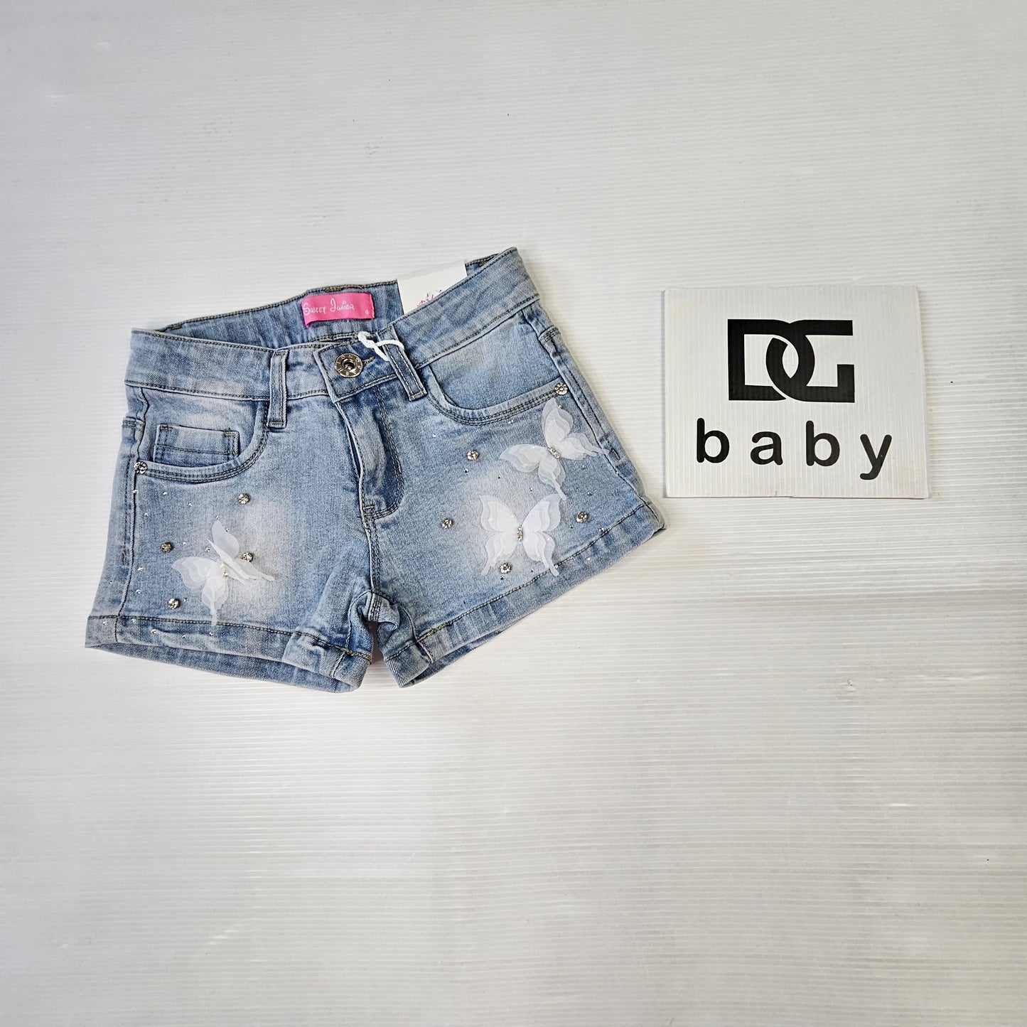 pantaloncino jeans GIADA STRASS