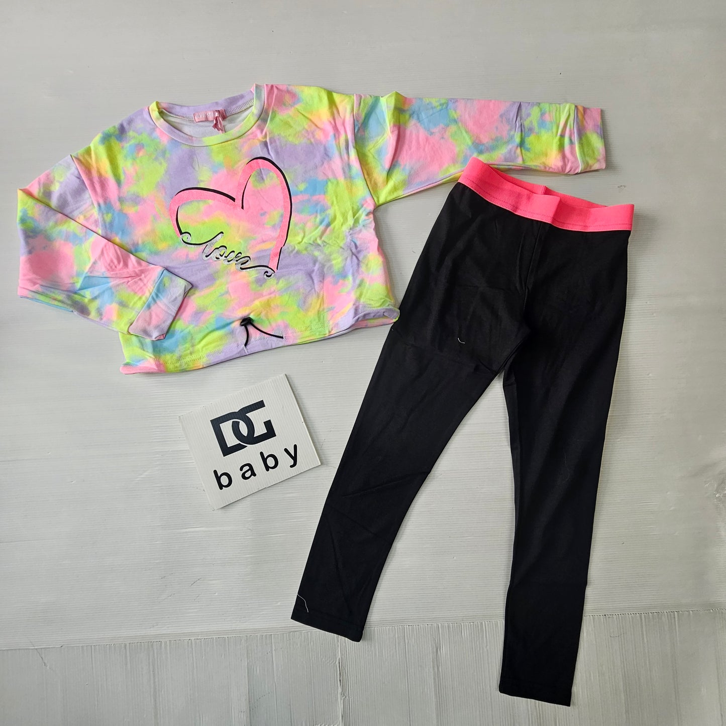 Completo Ragazza Love Heart 2 Pezzi