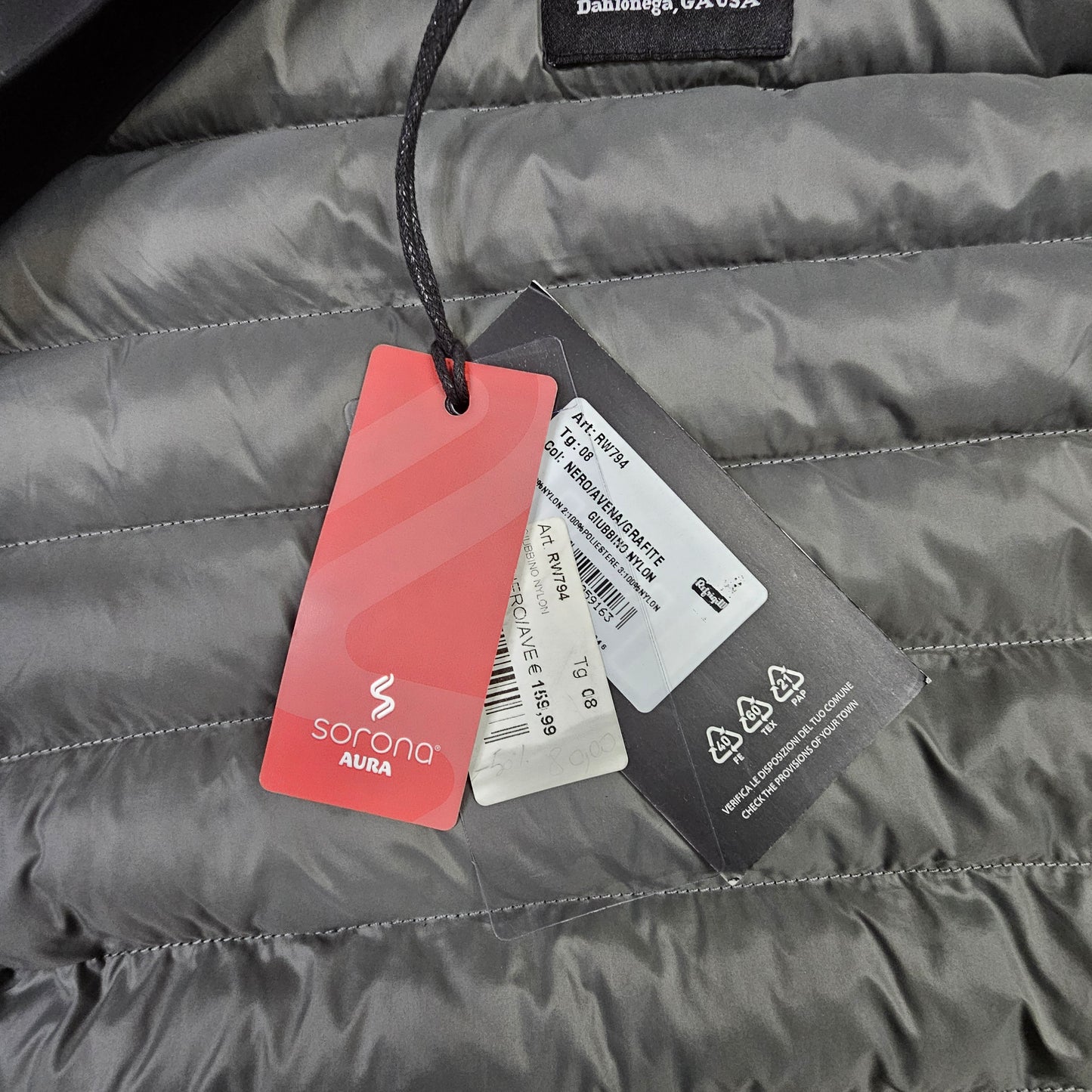 RefrigiWear Piumino Sorona® RW794  Nero/Beige Nabuk 🧥✨