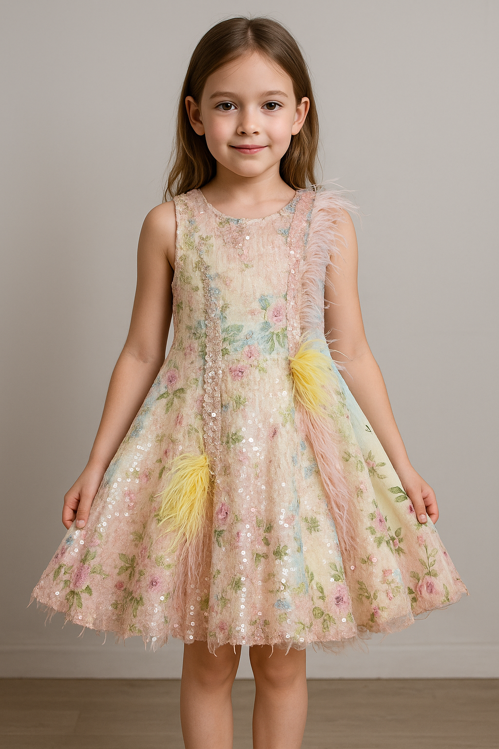 vestitino ragazza G1271 STEFANO CAVALLIERI GAIALUNA