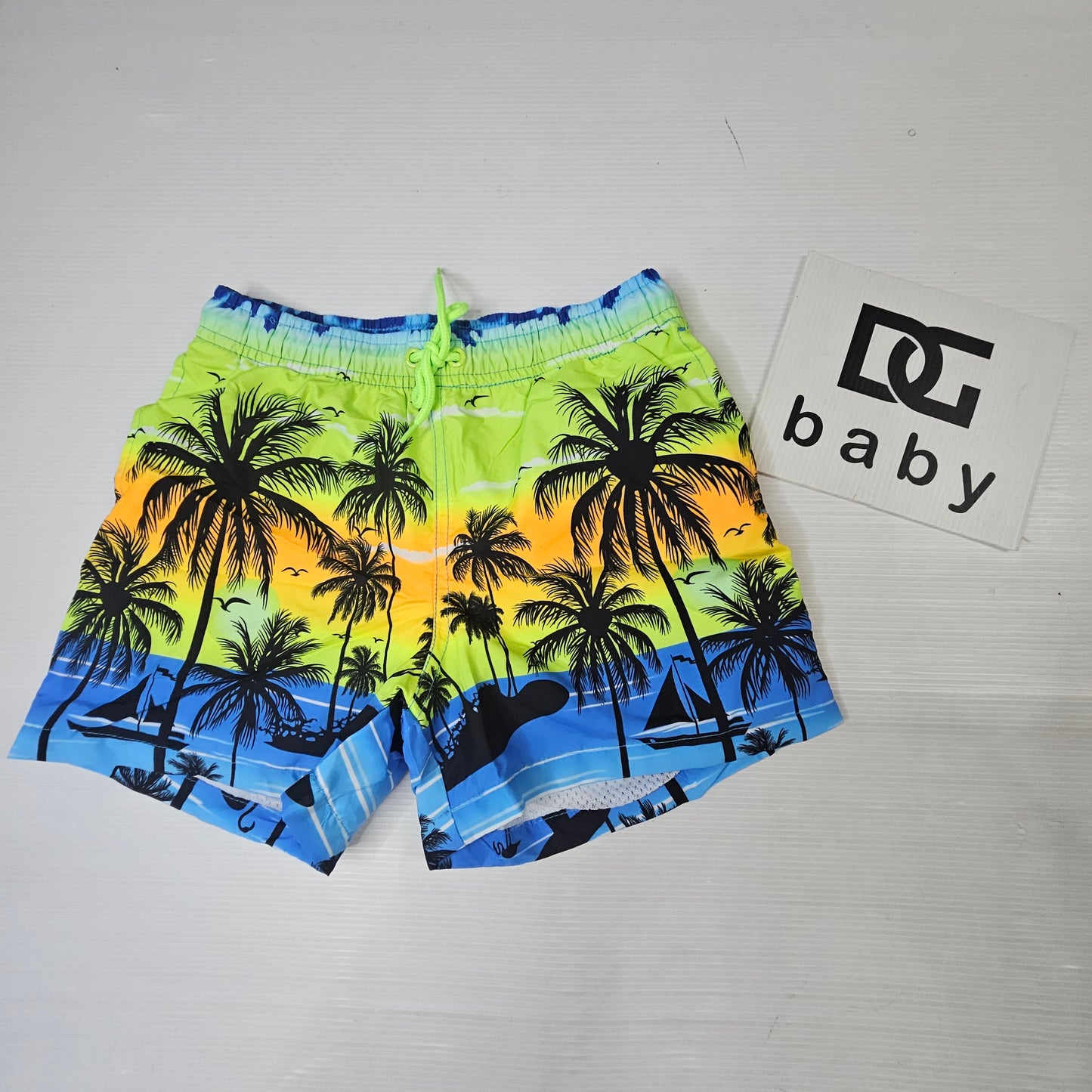Costume Mare Bambino Fantasia Tropicale Palme