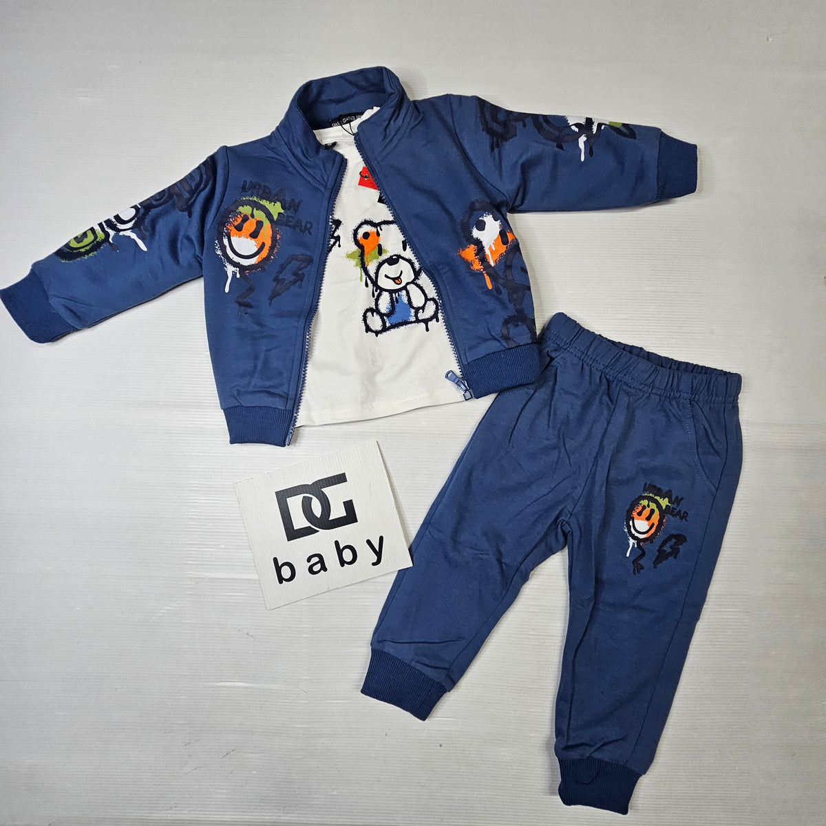 Completo Neonato Urban Bear 3 Pezzi
