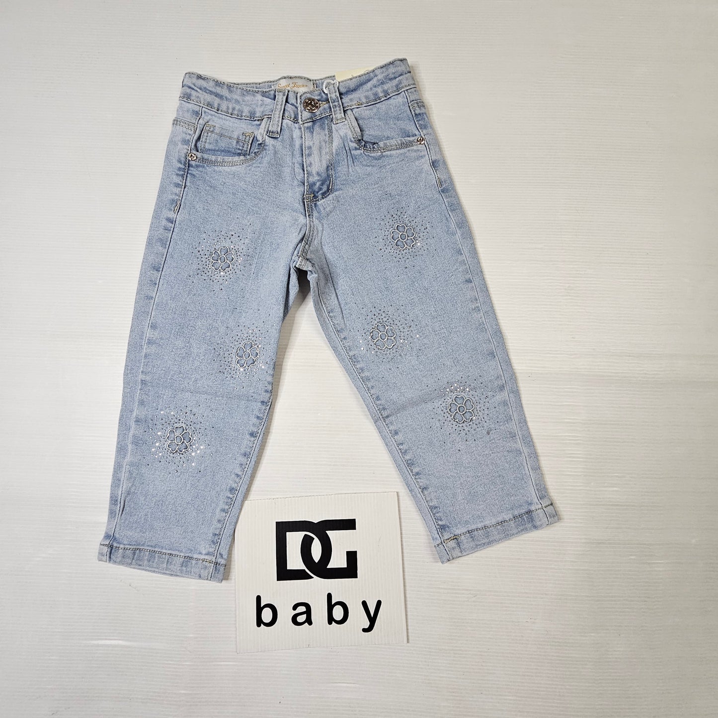 👖 Jeans Bambina Flower Shine