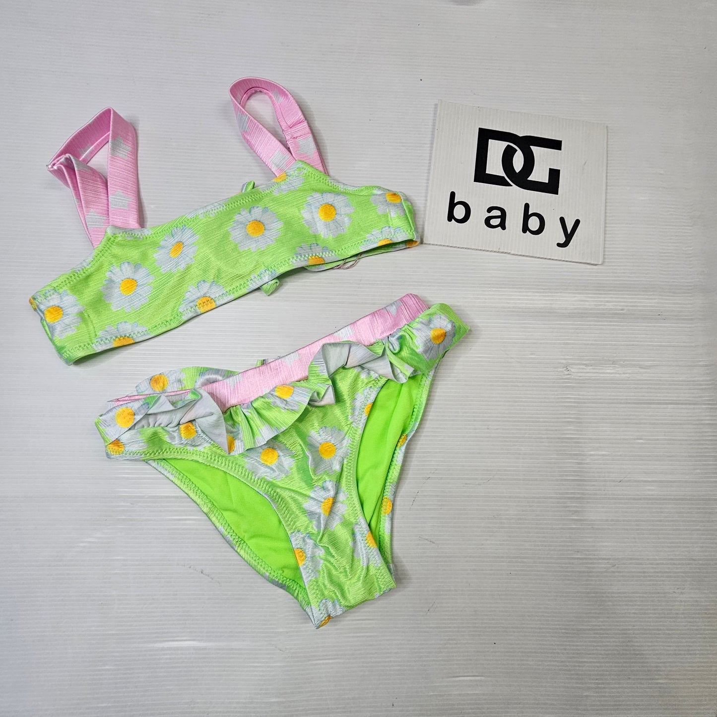 Costume Bikini Bambina Margherite Neon
