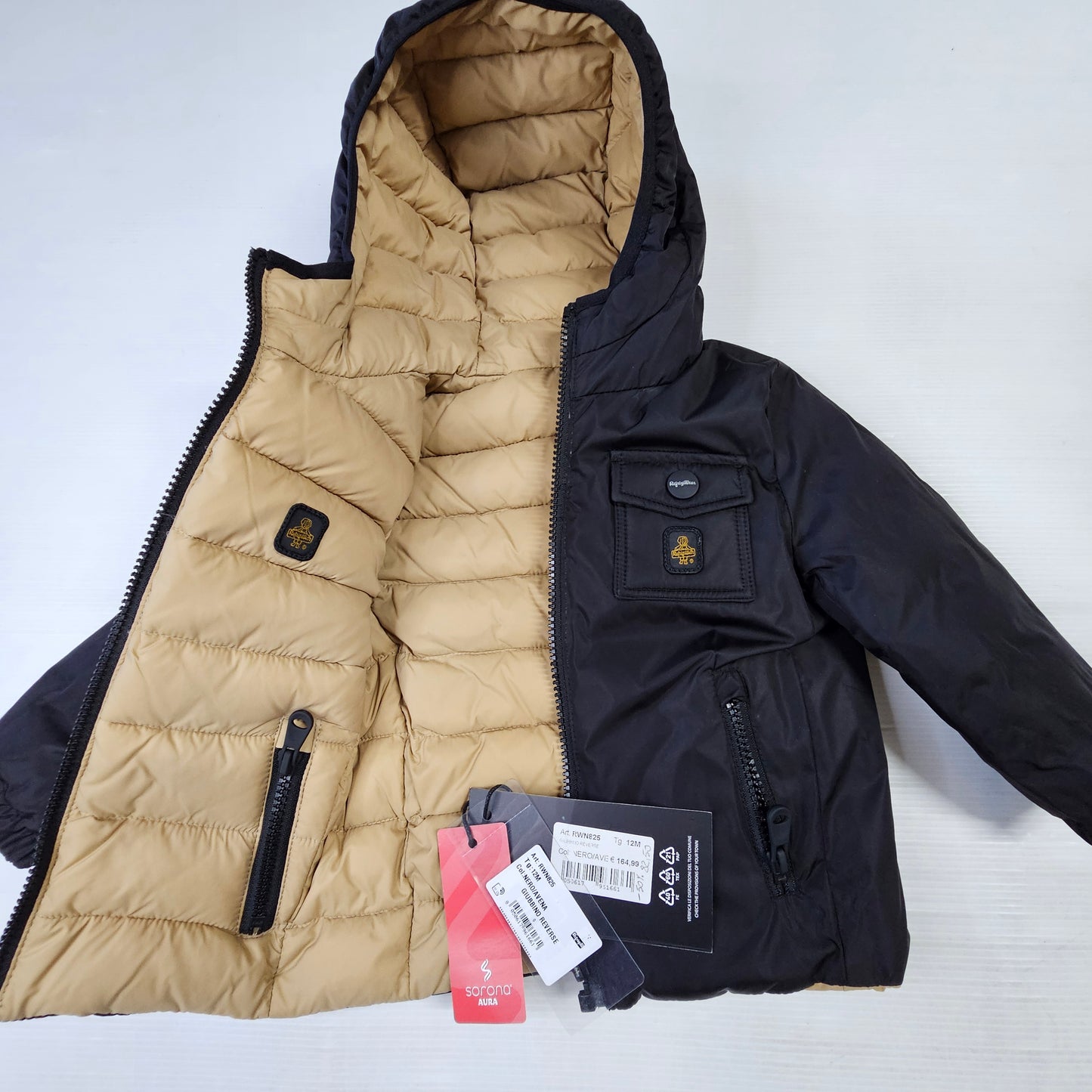 REFRIGWEAR RWN825 – Giubbotto Neonato Reversibile 🧥🖤🤎