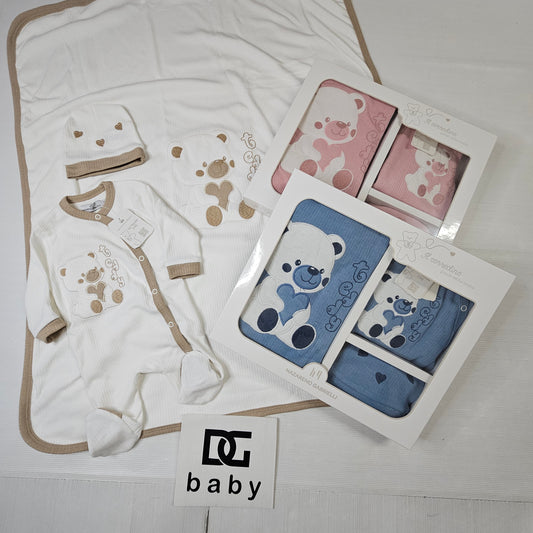 🧸 Set Nascita 3 Pezzi Orsetto NG-3481/2 🧸