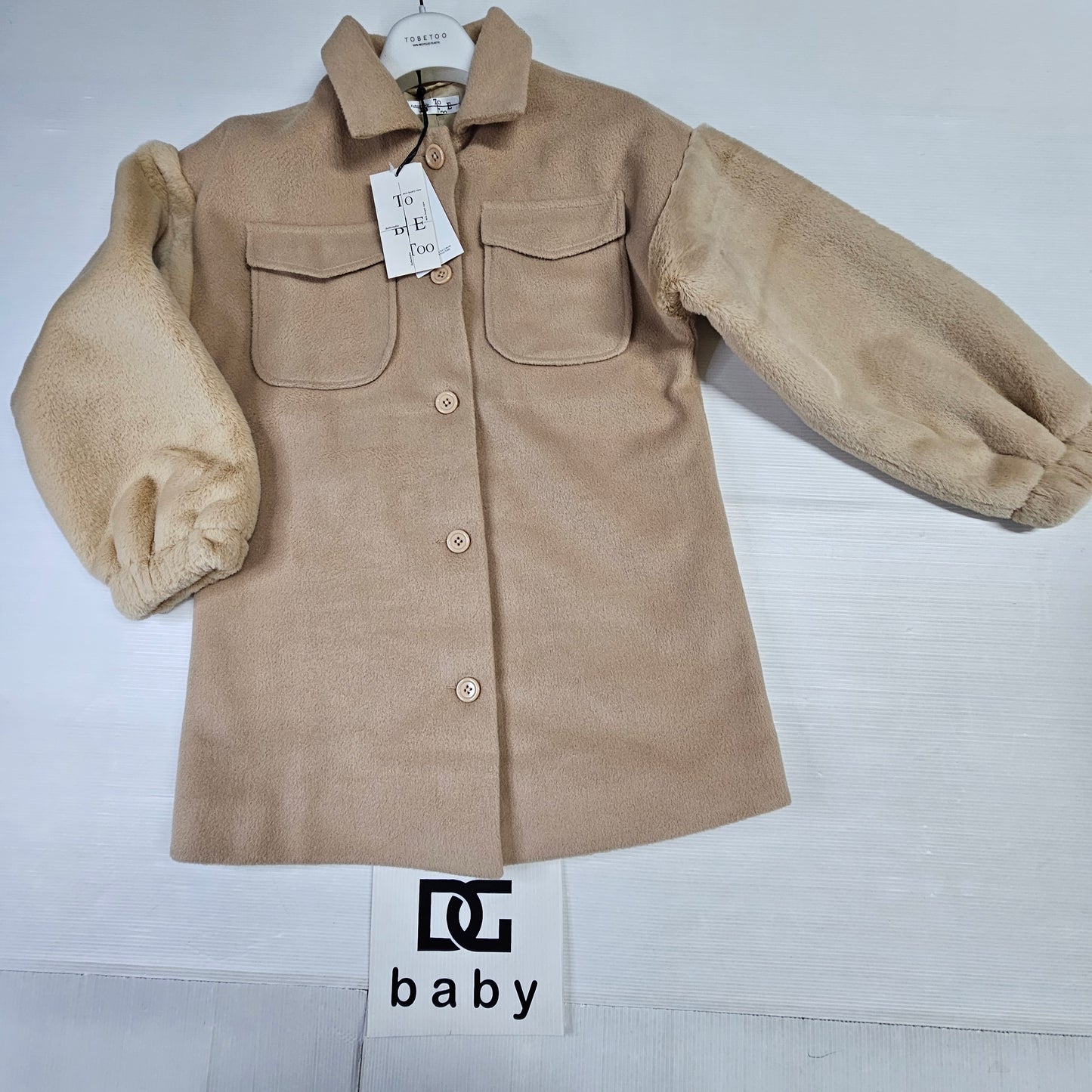 cappotto camicia ragazza TBT2479