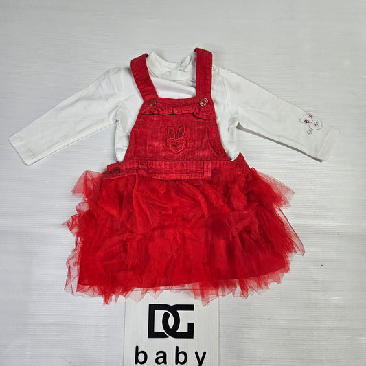 🌸 Completo Neonata Salopette Tulle Bunny 🌸