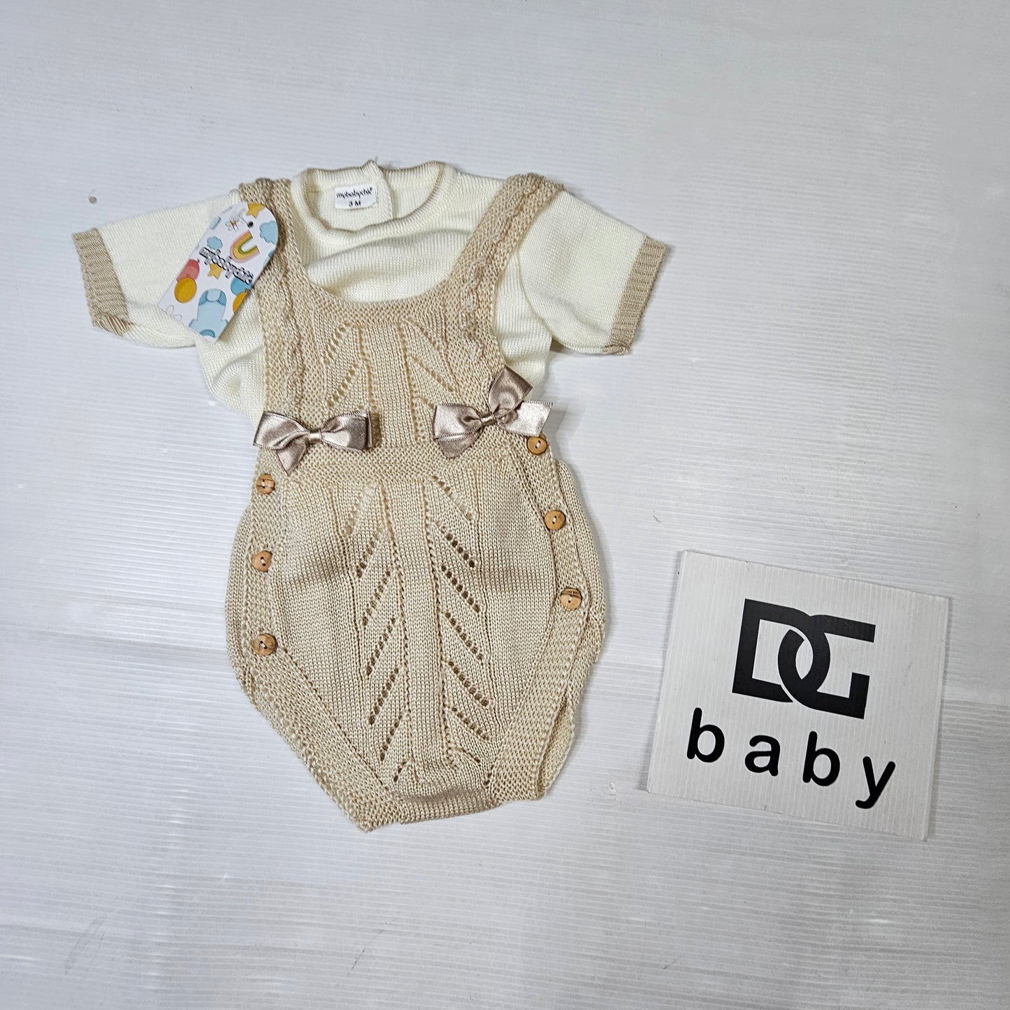 👶 Completo Neonato/a Tricot Elegance – Mybabychic Art.3105