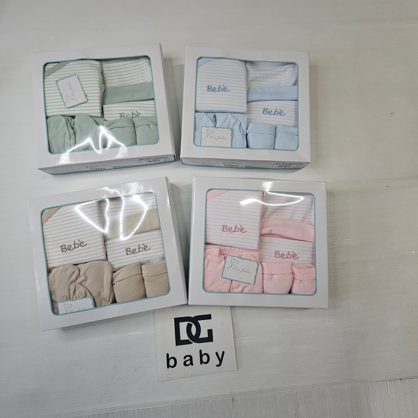 Set Nascita Neonato 5 Pezzi Bebè Les Jolies LJ-3591/1