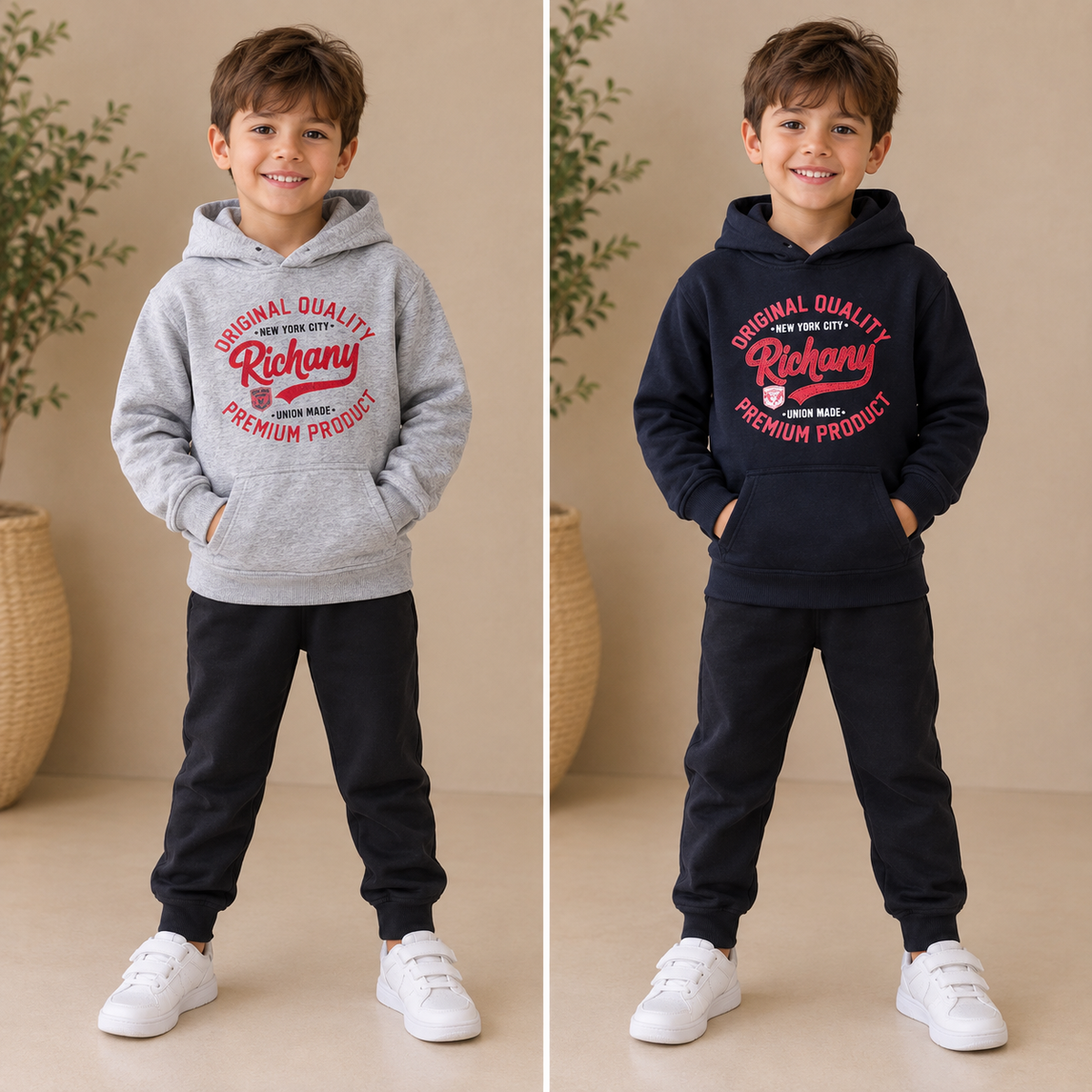 Felpa Bambino Richany con Cappuccio