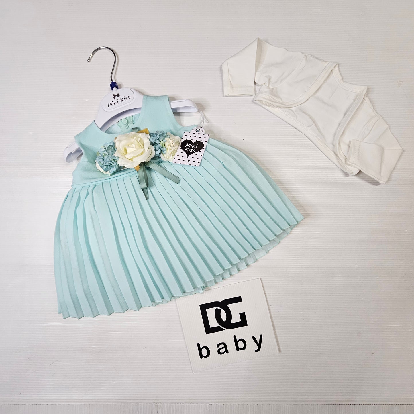 🌸 Abito Cerimonia Bimba T491 con Coprispalle