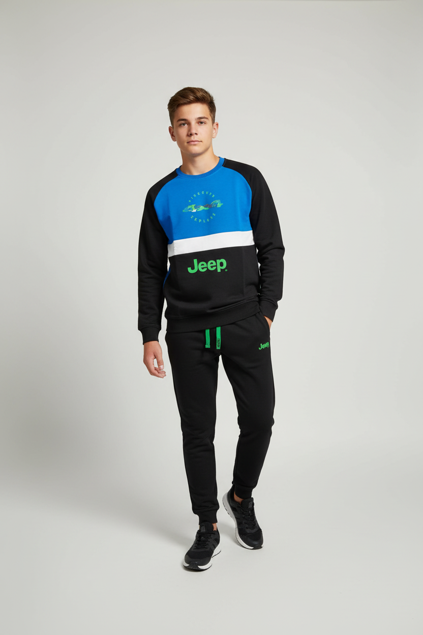 🚙 Completo felpato Jeep – Ragazzo