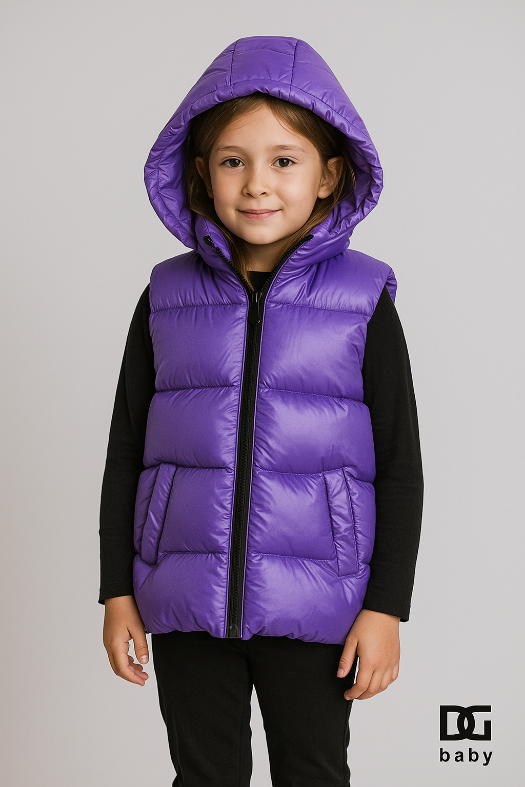 💜 MANILA GRACE  Gilet imbottito Viola Polar