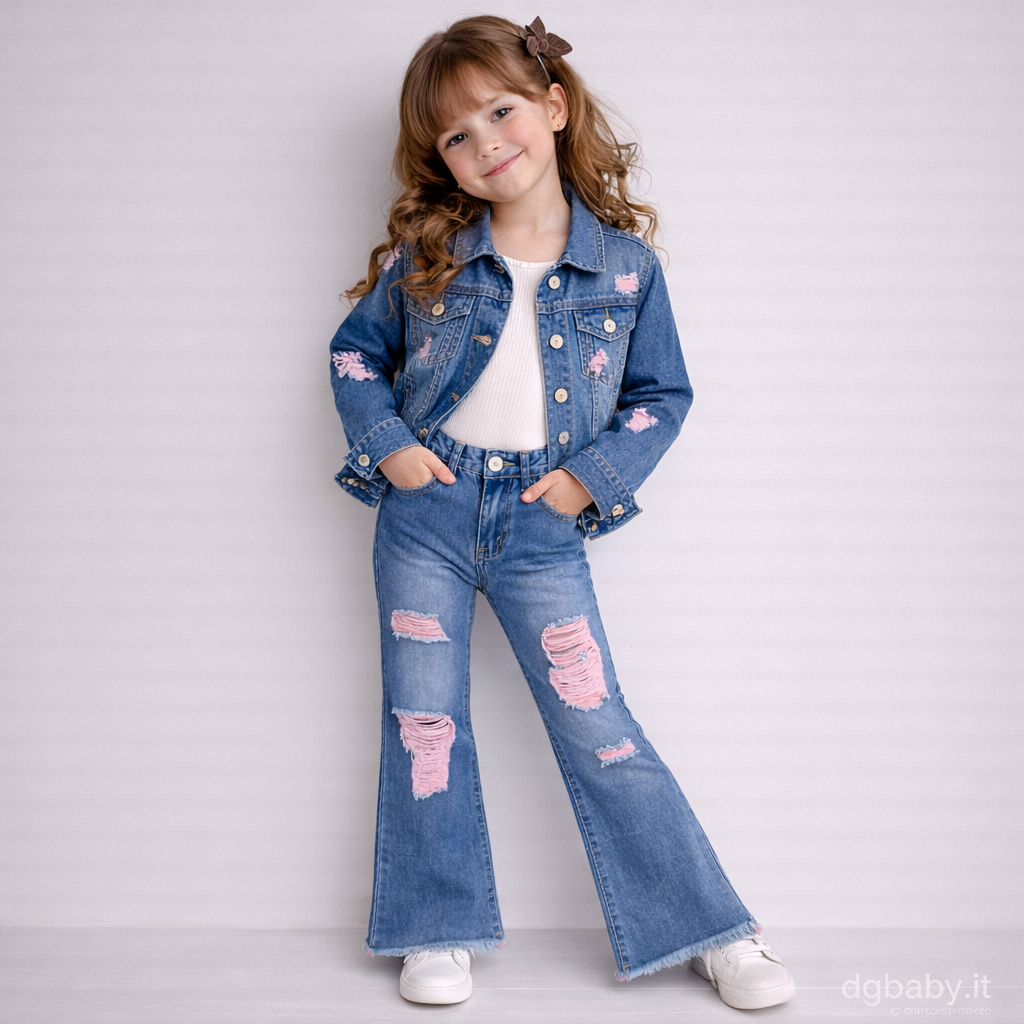 👖💗 Jeans Ragazza Pink Denim