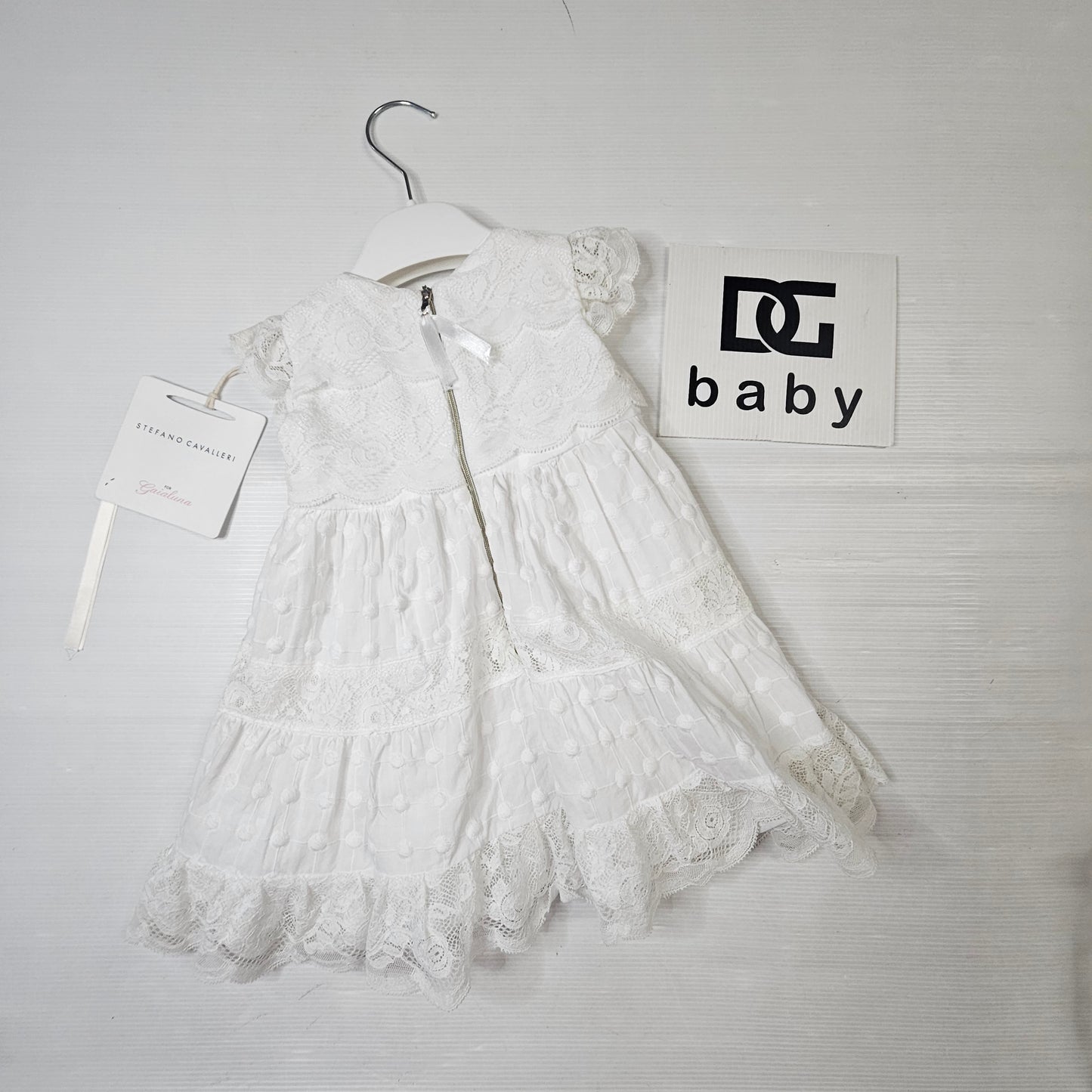 Abito Neonata Aurora Chantilly – Stefano Cavalleri by Gaialuna