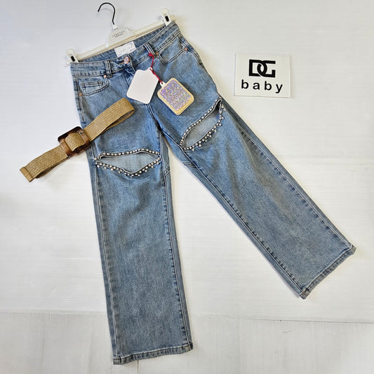 👖 Jeans Bambina Heart Shine TOO BE TOO – TOB050