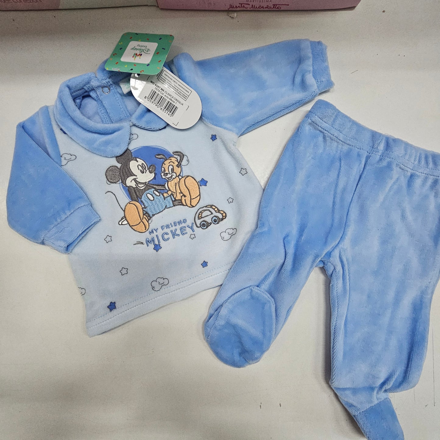 Completo Neonato Disney Mickey in Ciniglia WO4087