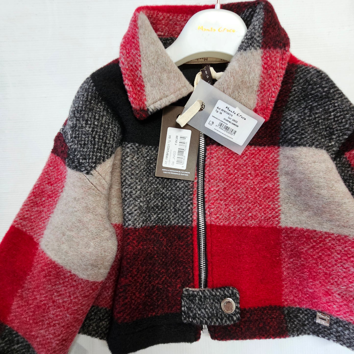 🧥✨Giacca corta quadri 216 Manila Grace