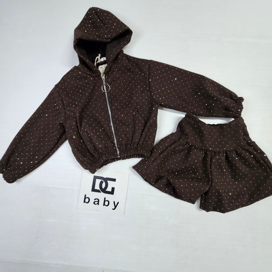 🟤 Completo felpa + hno short “Choco Stars