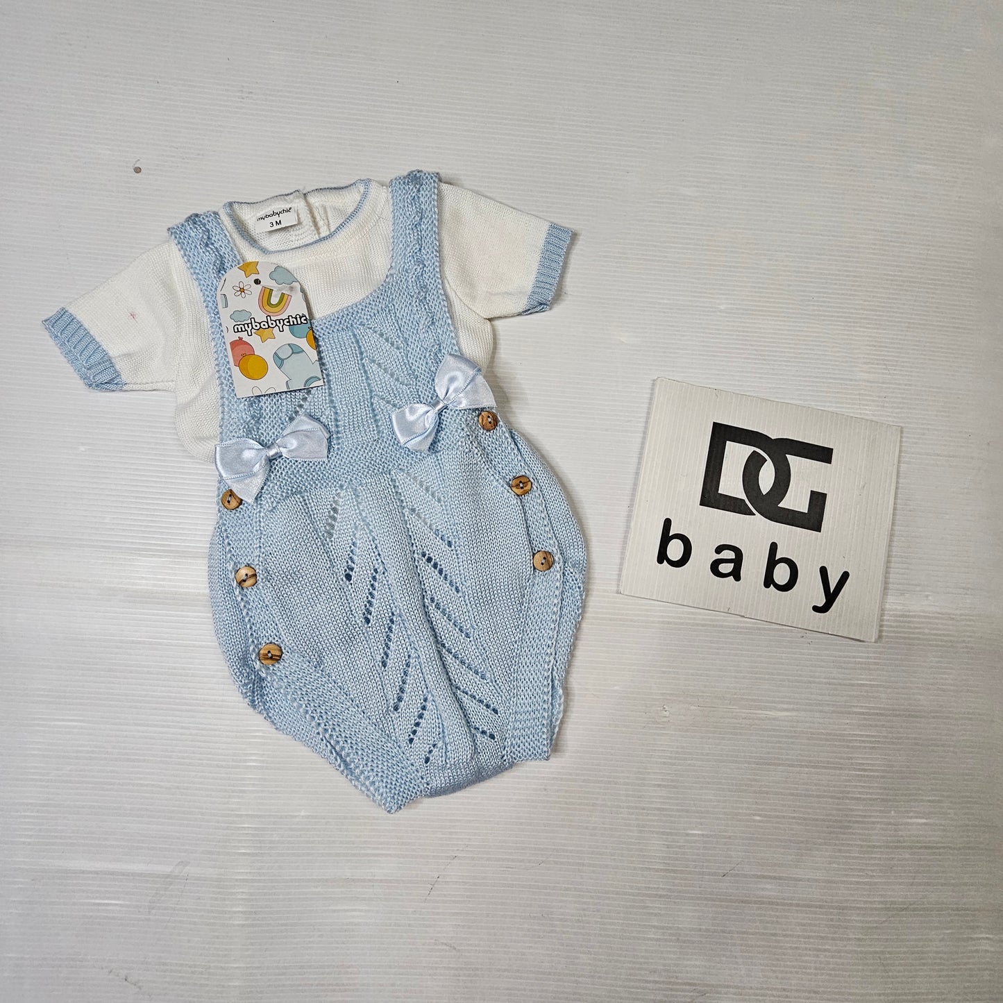 👶 Completo Neonato/a Tricot Elegance – Mybabychic Art.3105
