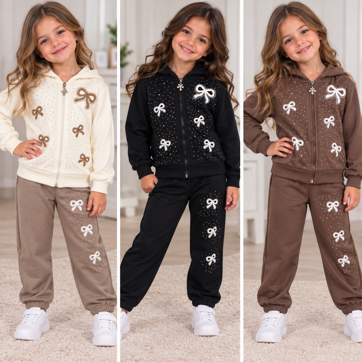 Tuta Bambina Fiocchi con Strass