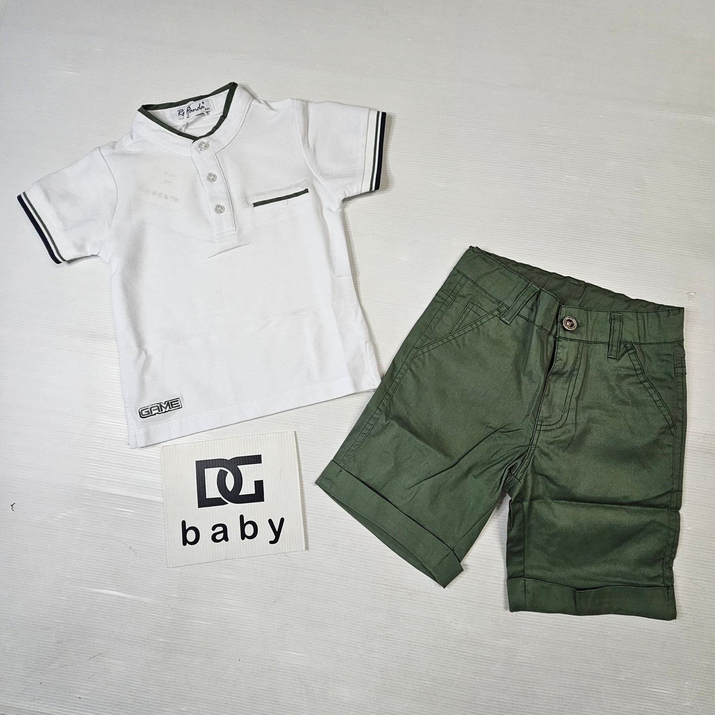 Completo bambino “Polo Summer” t-shirt polo + bermuda