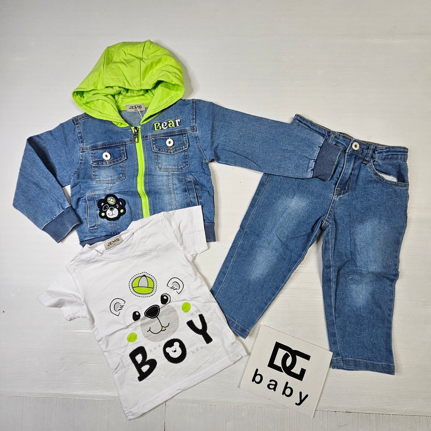 🐻 Completo Bambino Bear Denim – JEMS