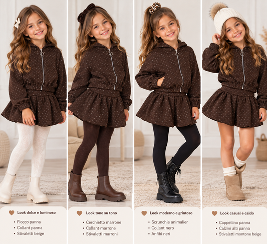 Completo Bambina CAFFE